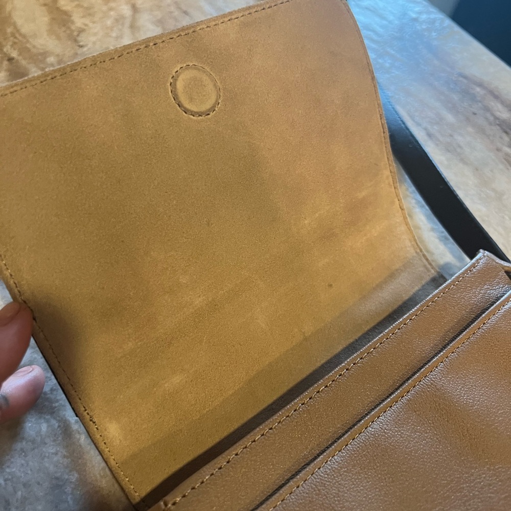 Rag and bone mini crossbody in black and tan
